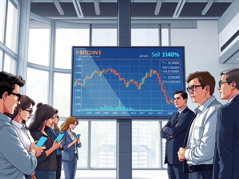 Bitcoin market analysis showing retail investor selling versus whale accumulation behavior during price decline.