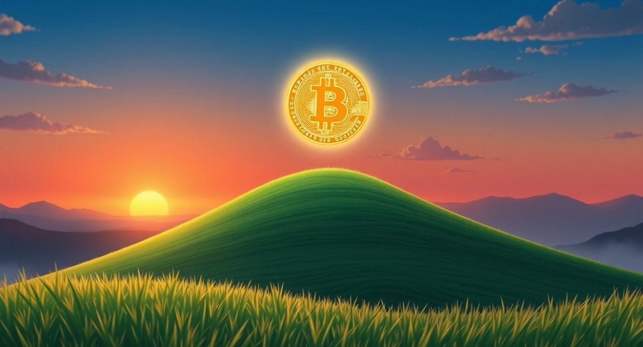 Bitcoin achieves a significant price milestone above $64,000, symbolizing market growth.