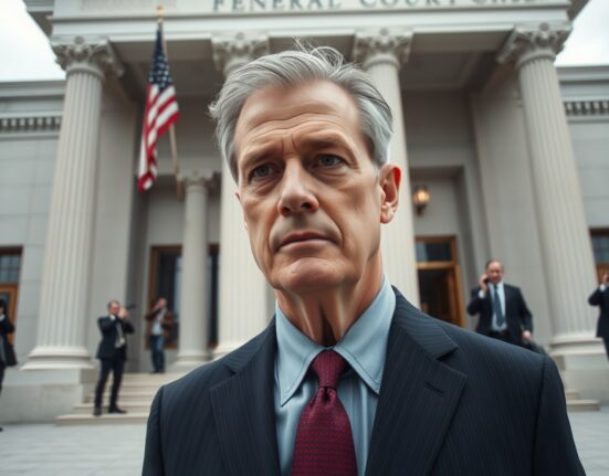 Bitcoin Rodney entering federal courthouse after guilty plea in HyperFund case