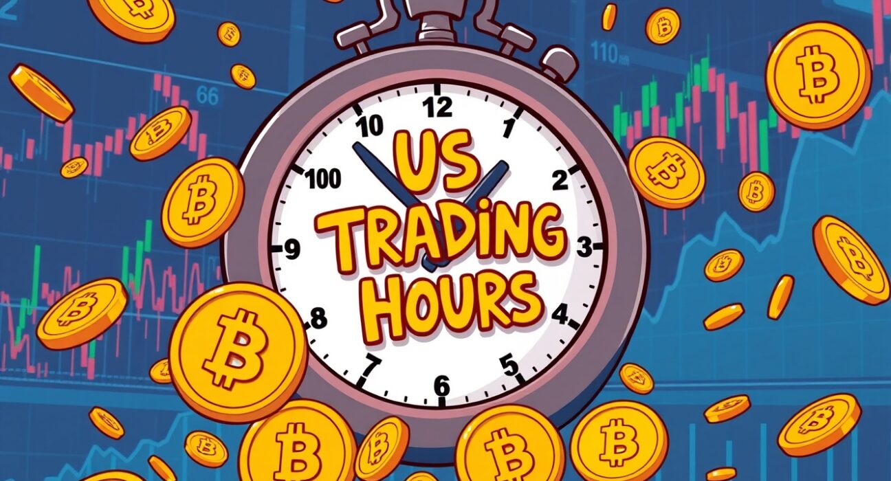 Bitcoin sell-off during US trading hours shown through falling coins and market charts