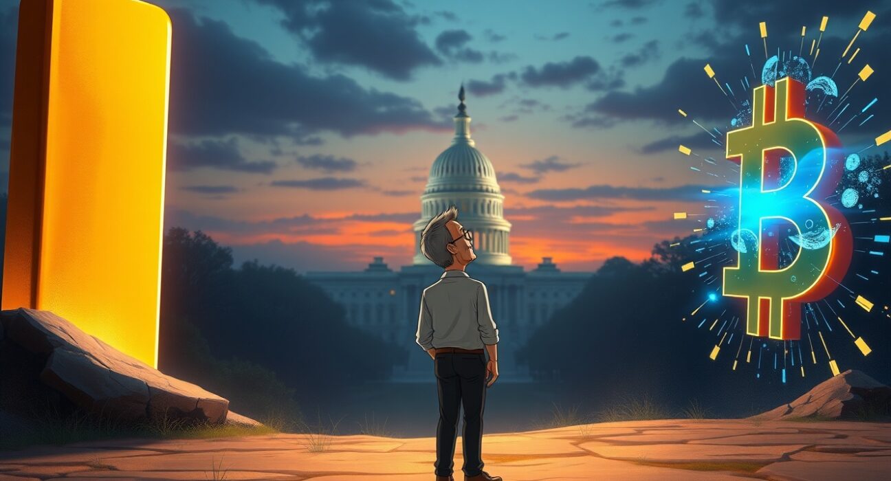 Peter Schiff analysis of Bitcoin volatility following President Trump's State of the Union speech.