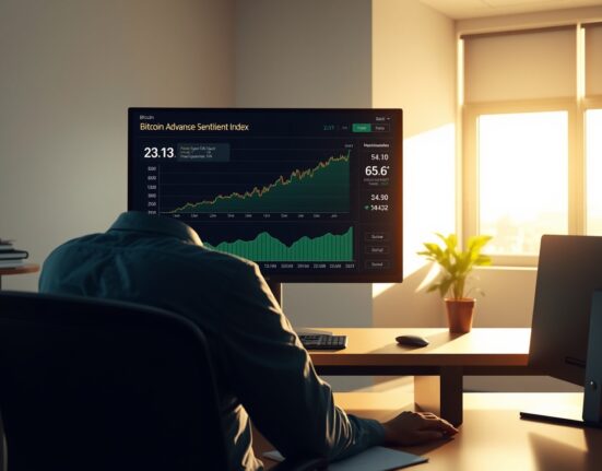 Analyst dashboard showing Bitcoin Futures Sentiment Index recovery data and market indicators