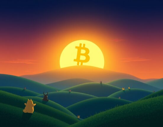 Bitcoin achieves a historic price milestone above $83,000, symbolizing major market growth.