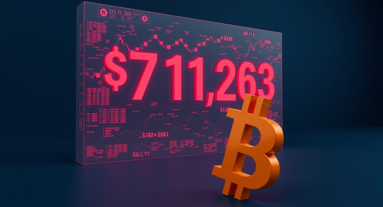 Bitcoin approaching a critical $8.7 million short liquidation wall at the $71,263 price level.