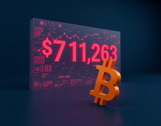 Bitcoin approaching a critical $8.7 million short liquidation wall at the $71,263 price level.