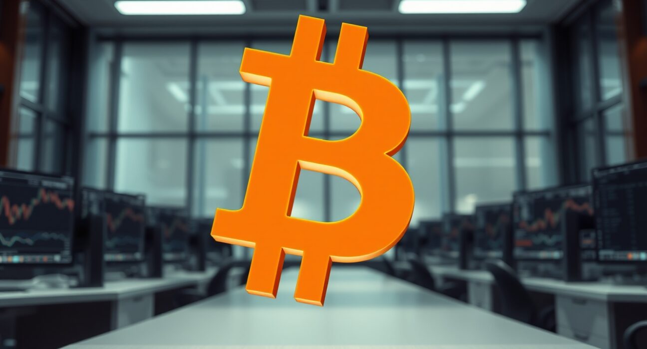 Bitcoin symbol representing a potential short squeeze and price surge analysis.