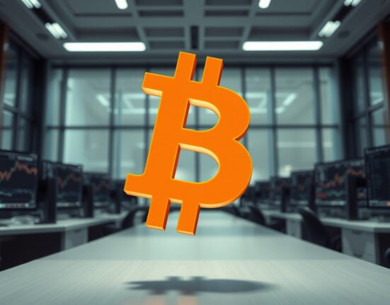 Bitcoin symbol representing a potential short squeeze and price surge analysis.