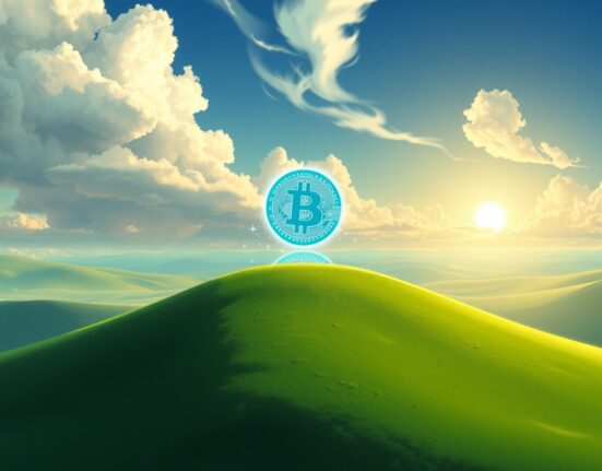 Bitcoin's value surges above $77,000, symbolizing significant growth in the cryptocurrency market.