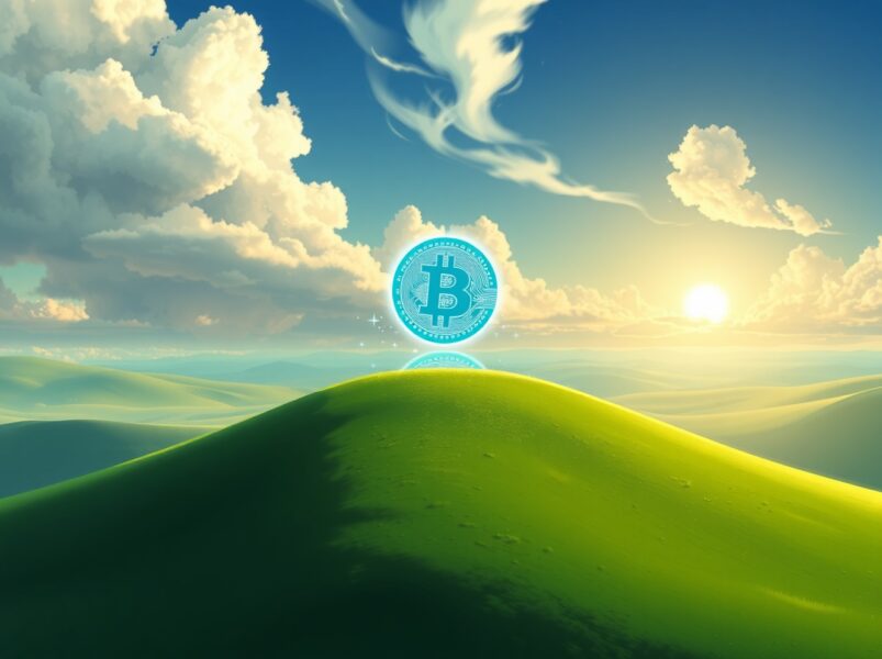 Bitcoin's value surges above $77,000, symbolizing significant growth in the cryptocurrency market.