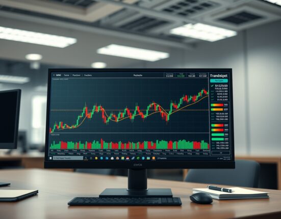 Professional trading desk analyzing Bitcoin's Spot CVD chart and volume heatmap for market insights.