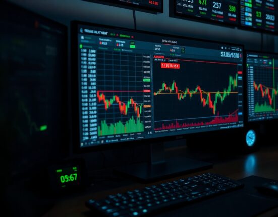 Trading desk with Bitcoin price charts and volume heatmap, highlighting spot CVD analysis