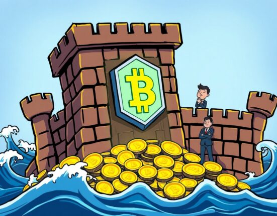 Unbreakable Bitcoin strategy protecting digital assets during market volatility with fortress security