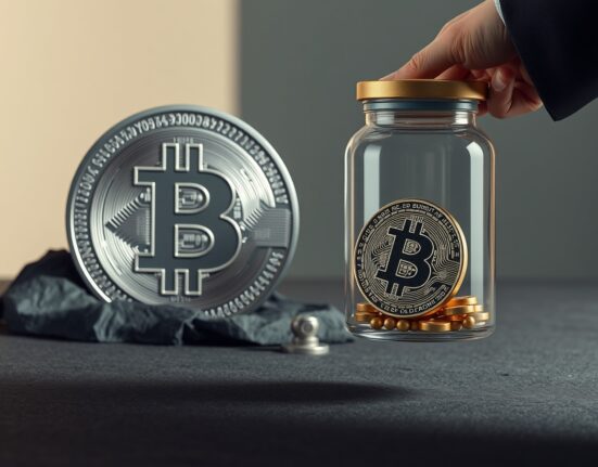 Conceptual image of dormant Bitcoin holdings and active institutional accumulation as reported by Bitfinex.