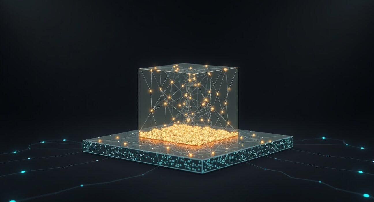 Blockchain data visualization showing strong Bitcoin accumulation creating a support level foundation.