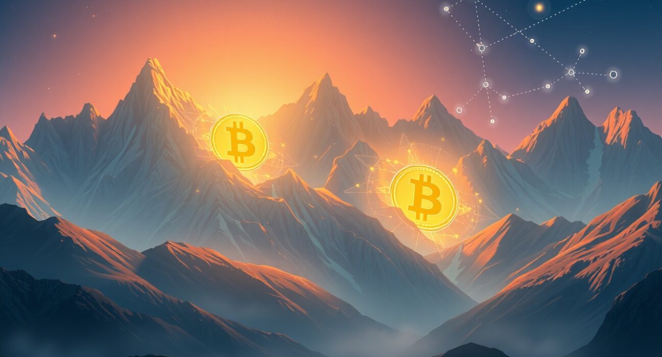 Bitcoin support level analysis showing strong accumulation in $60K-$70K range with blockchain data visualization