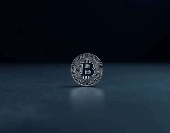Bitcoin SV price prediction 2026: A close-up of a BSV coin on a dark surface representing the digital asset's market analysis and future forecast.