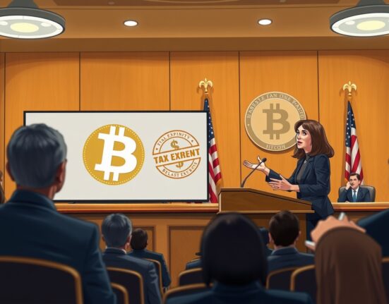 Janessa Lopez advocating for Bitcoin tax exemption at legislative hearing