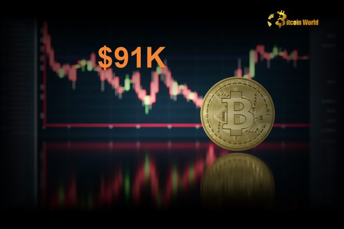 Bitcoin Tests $91K Support Amid Warnings of Possible Sharp Correction