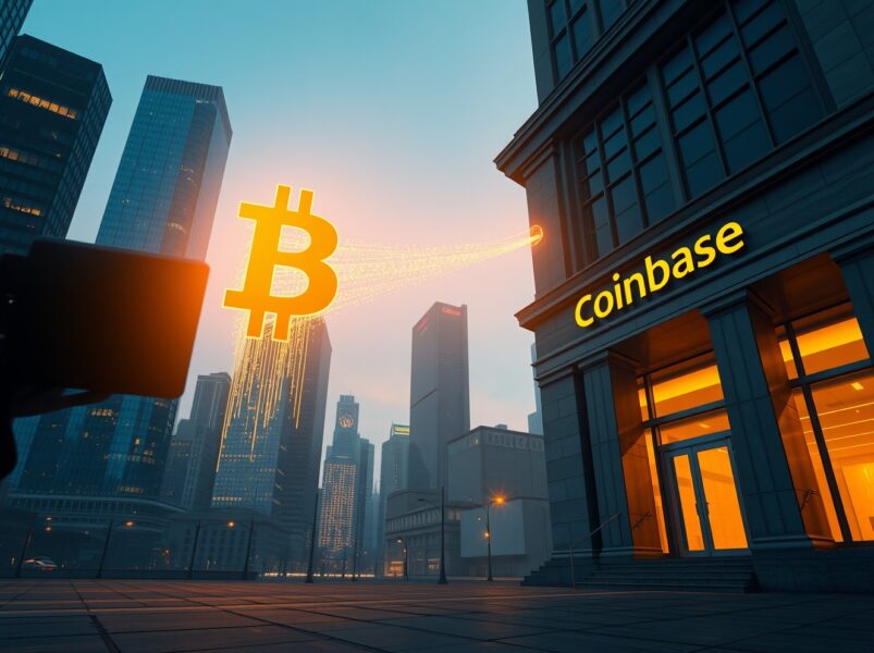 Massive Bitcoin Transfer to Coinbase Institutional Sparks Market Speculation: 3,802 BTC Moved