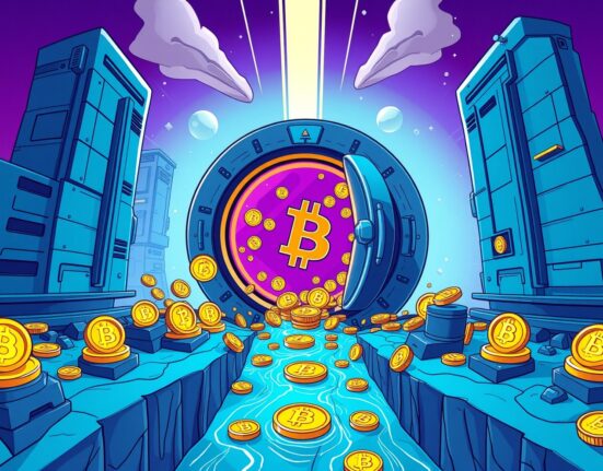 Massive Bitcoin transfer between institutional vaults showing cryptocurrency wealth movement