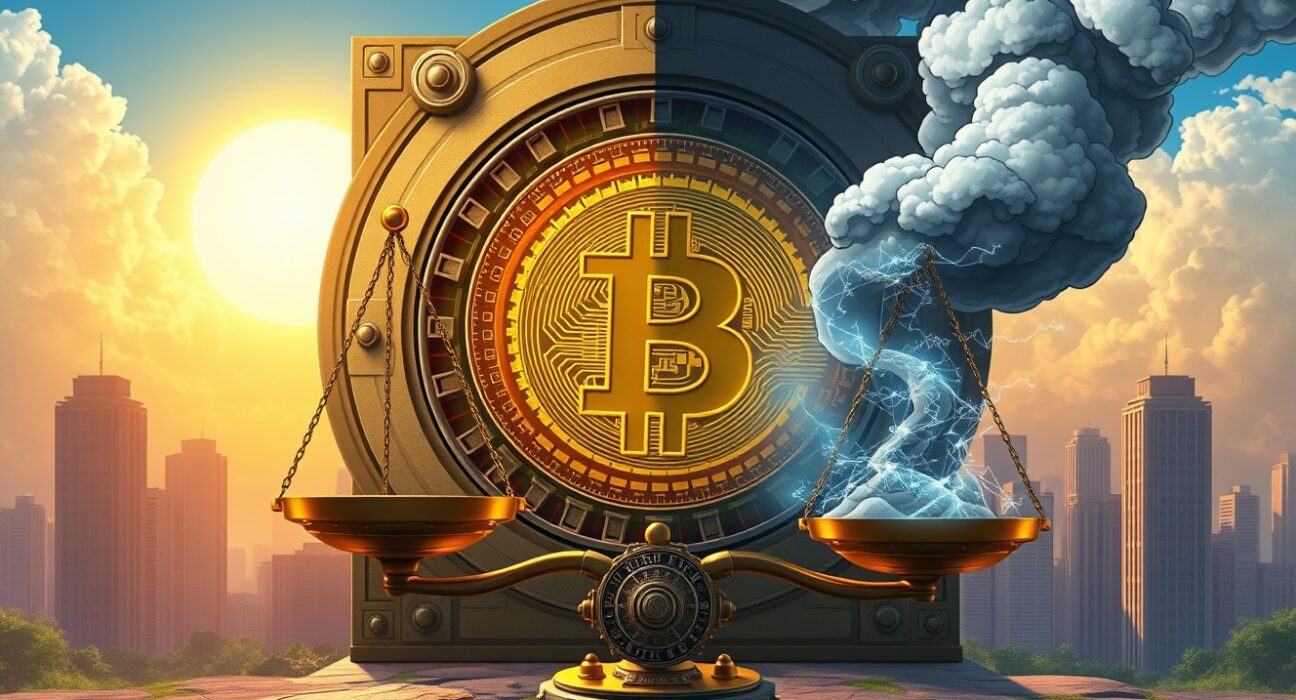 Bitcoin treasury strategy analysis showing corporate BTC holdings facing market volatility test in 2025