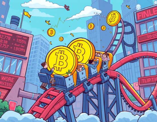 Bitcoin volatility depicted as rollercoaster ride until ETF flows stabilize