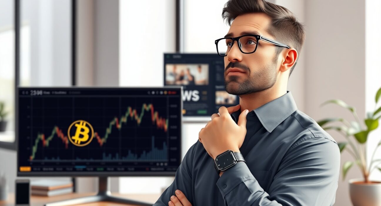 Wintermute analyst Bryan Tan reviewing Bitcoin market data, advising a cautious investment strategy.