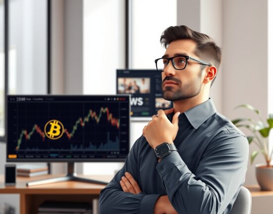 Wintermute analyst Bryan Tan reviewing Bitcoin market data, advising a cautious investment strategy.