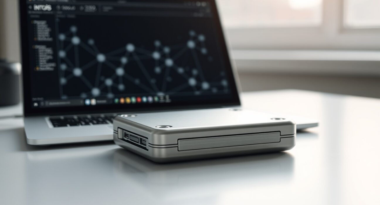 Secure hardware wallet representing the growing trend of Bitcoin self-custody as wallet counts reach record highs.