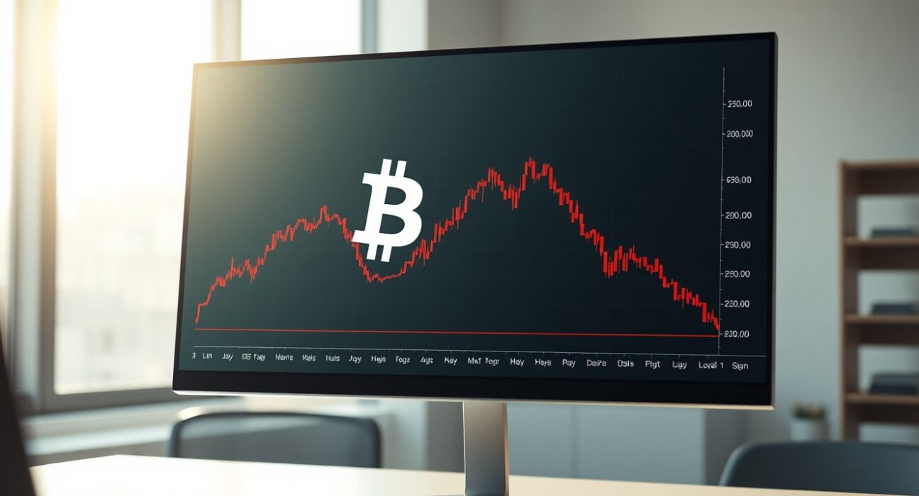 Analyst chart showing Bitcoin's weekly RSI entering an oversold zone with price prediction context.
