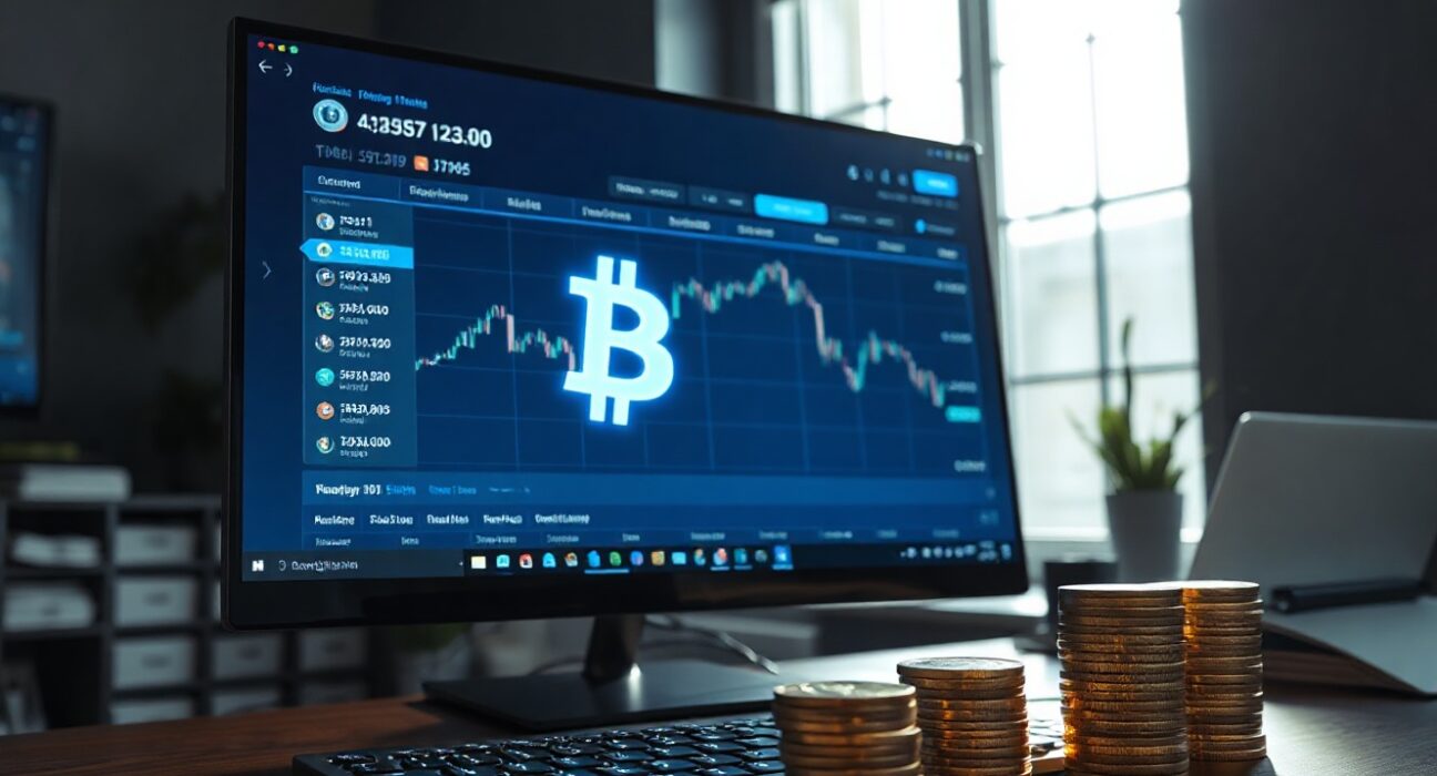 Bitcoin whale deposit to Binance on a trading screen