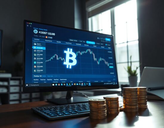 Bitcoin whale deposit to Binance on a trading screen