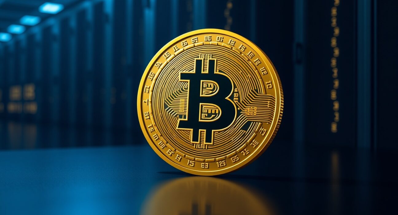 Illustration of a Bitcoin transaction representing a major $266 million whale transfer from Antpool.