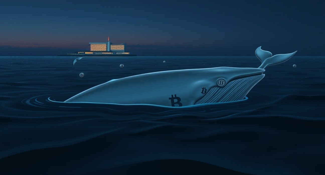 A Bitcoin whale depositing a large sum to Binance exchange after a long period of inactivity.