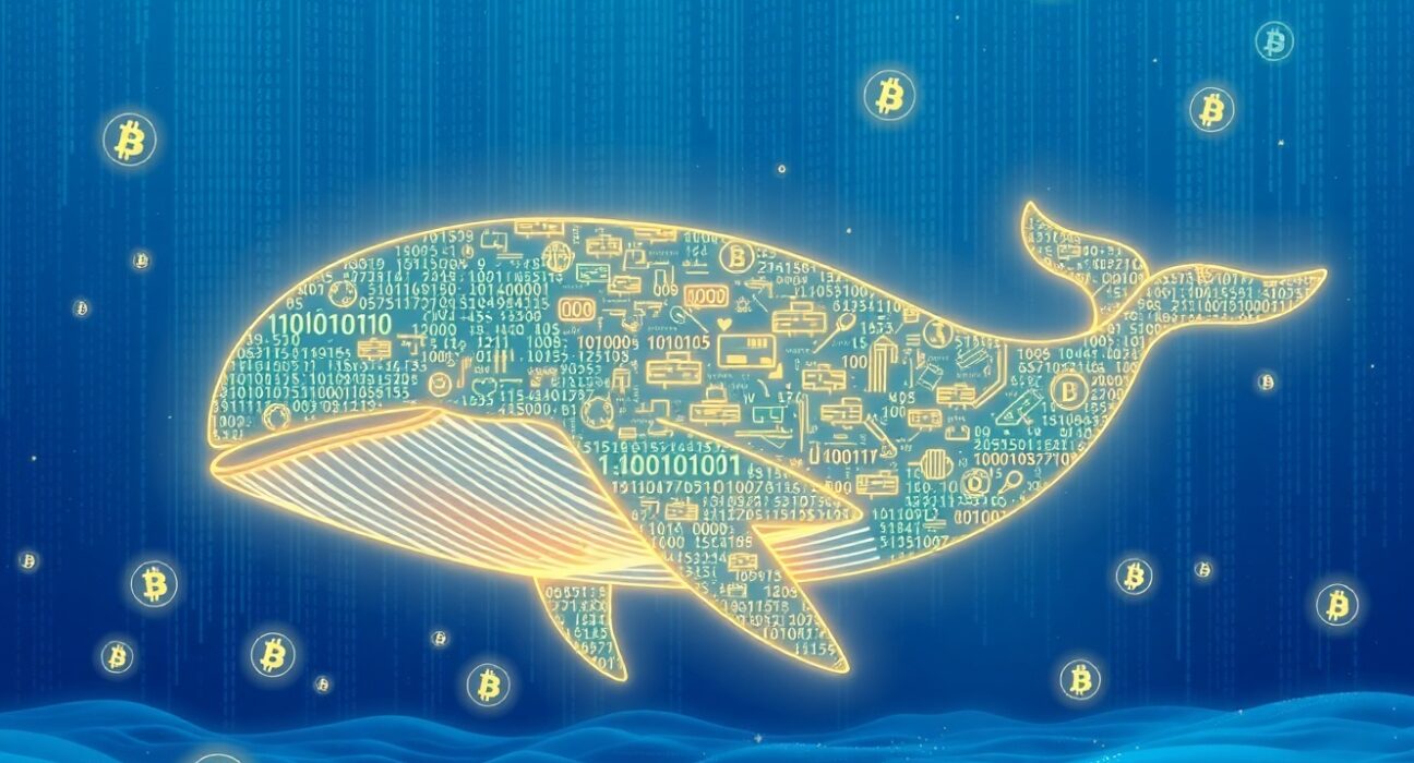 Ancient Bitcoin whale awakens from 13-year slumber, symbolizing a massive dormant BTC transfer.