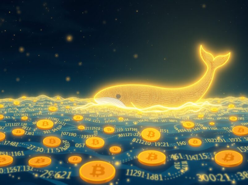 Bitcoin whale holdings surge as large investors accumulate BTC supply, indicating market confidence.