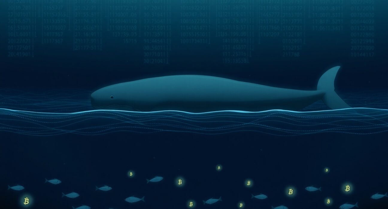 Meaning of a 72% plunge in Bitcoin whale transactions signaling extreme market fear and caution.