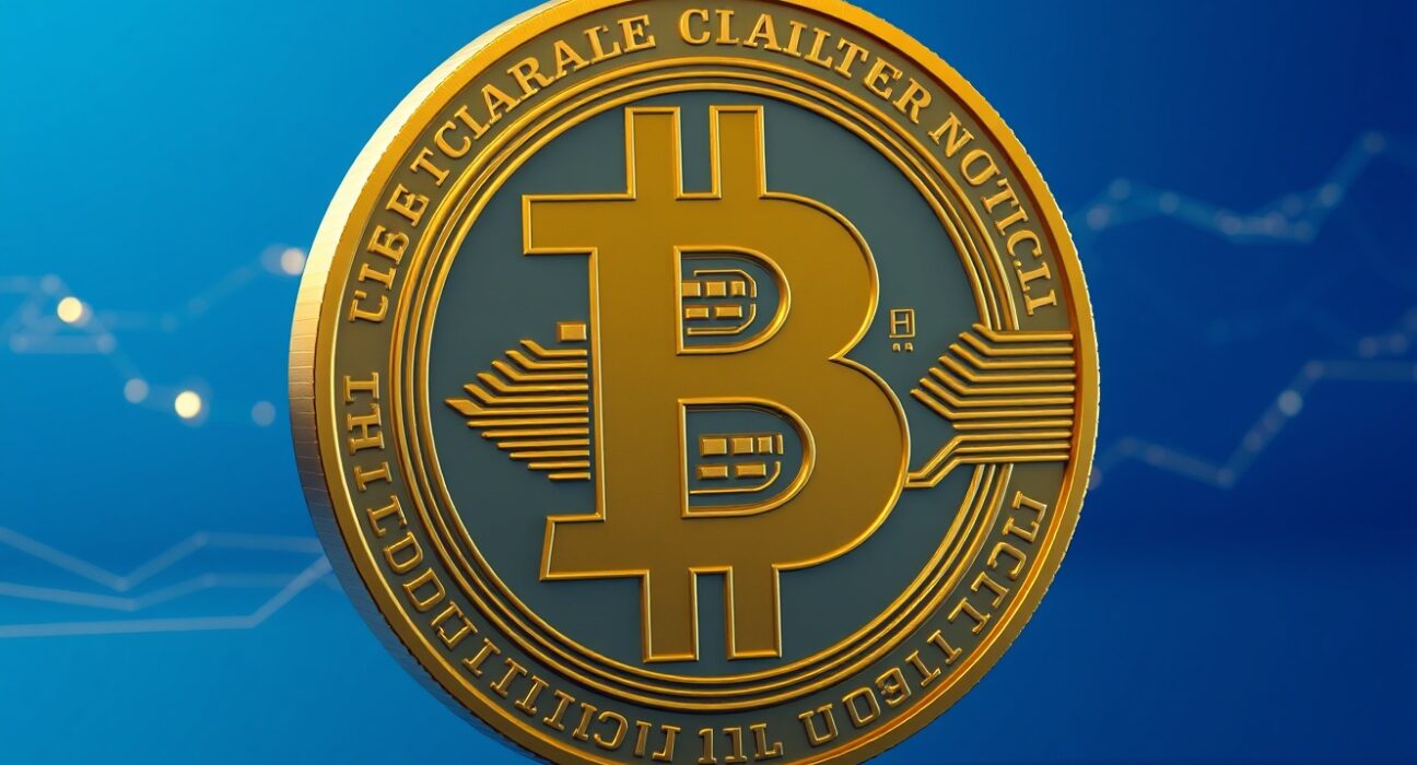 A Bitcoin token representing a major $216 million cryptocurrency transaction to OKX exchange.