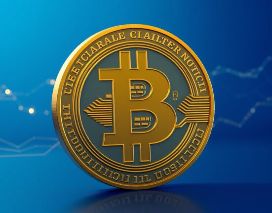 A Bitcoin token representing a major $216 million cryptocurrency transaction to OKX exchange.