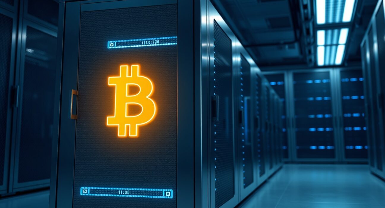 Secure institutional Bitcoin storage representing a major $119 million BTC transfer from BitGo.