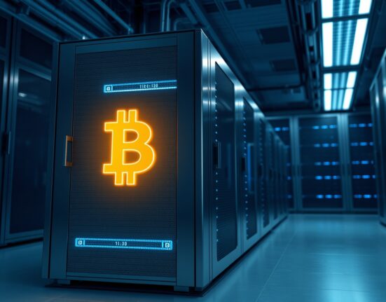 Secure institutional Bitcoin storage representing a major $119 million BTC transfer from BitGo.