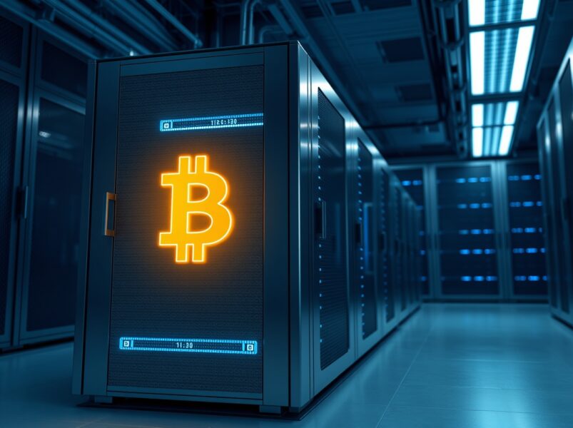 Secure institutional Bitcoin storage representing a major $119 million BTC transfer from BitGo.