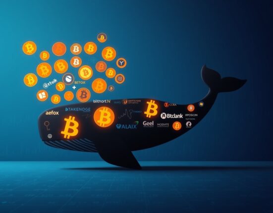 Bitcoin whales moving large cryptocurrency holdings to exchanges indicating potential market sell-off
