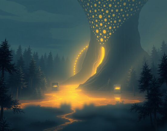 Conceptual illustration of a major Bitcoin withdrawal from an exchange representing long-term holding.