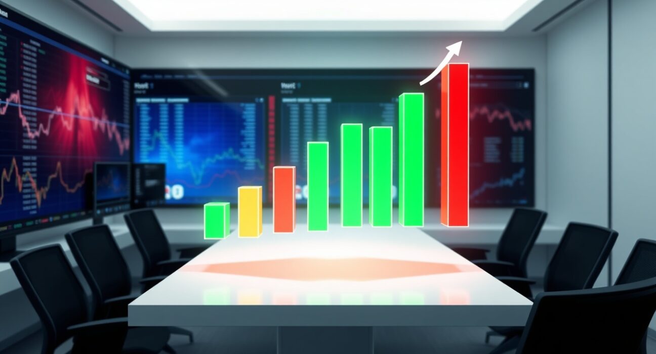 Data visualization chart analyzing rising and falling cryptocurrency market sectors from Bitcoin World.
