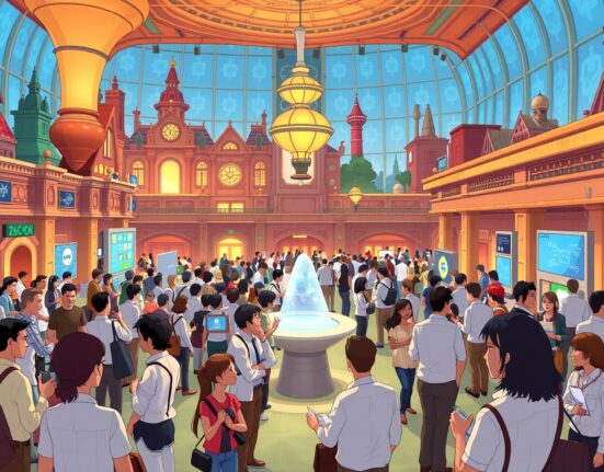 Attendees networking at the Bitcoin World Disrupt 2026 conference in San Francisco.