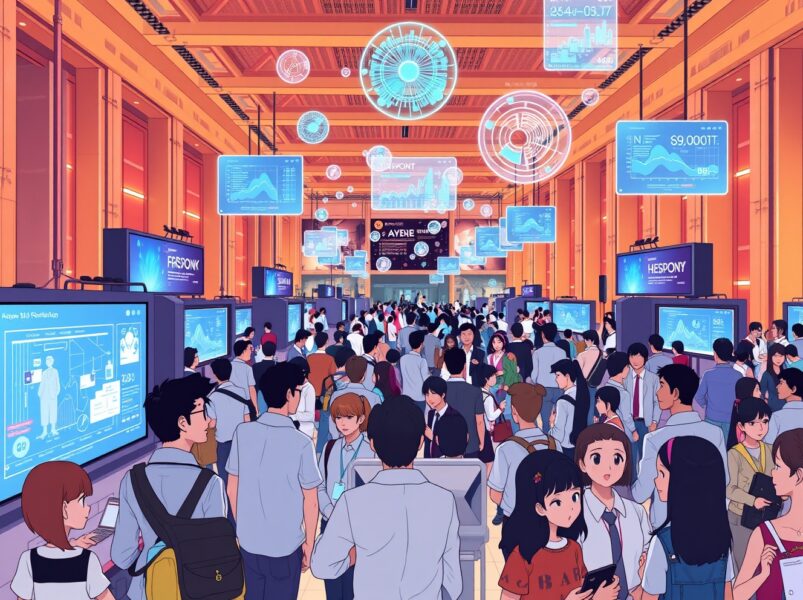 Attendees networking at the Bitcoin World Disrupt 2026 tech conference in San Francisco.