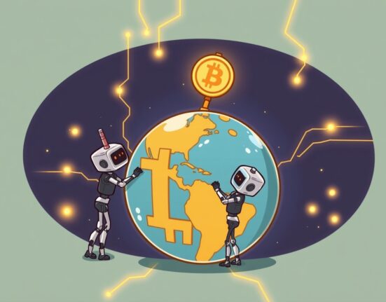 Cartoon illustration showing small robots performing crucial Bitcoin World maintenance to ensure an enhanced user experience.
