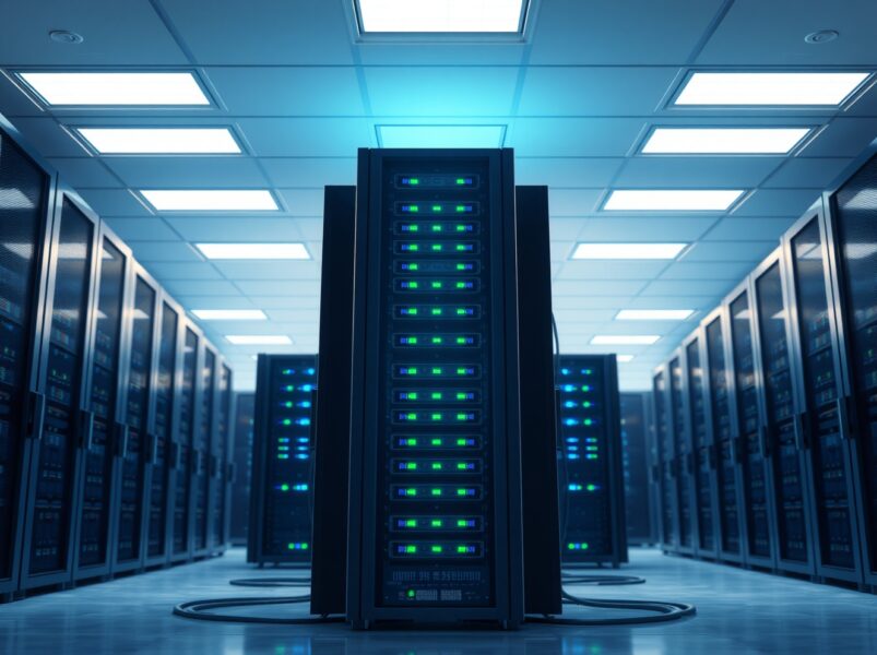 Bitcoin World server maintenance in a secure data center for platform upgrades.