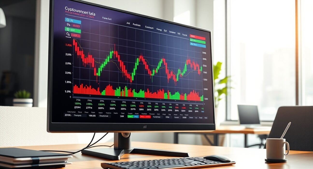 Professional cryptocurrency market analysis dashboard showing Bitcoin World's 24-hour price movements and trading data.
